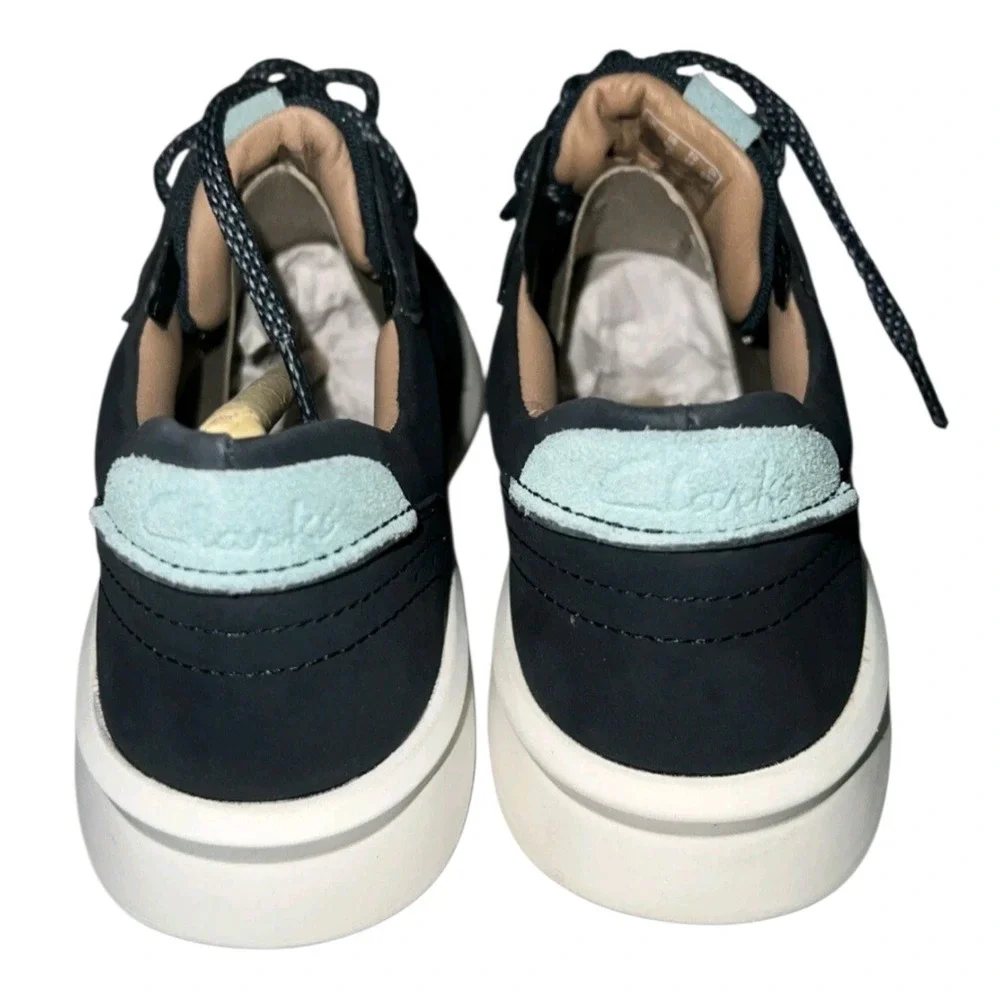 Clarks Women's Un Rio Sprint Sneaker Navy Nubuck Marine‎ Size 7.5 NEW